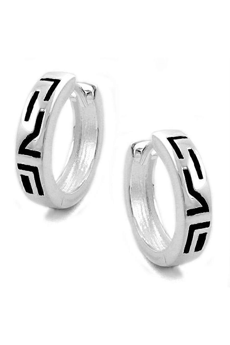 Hoops Hinged Sleeper Earrings Silver 925 - Gl90905