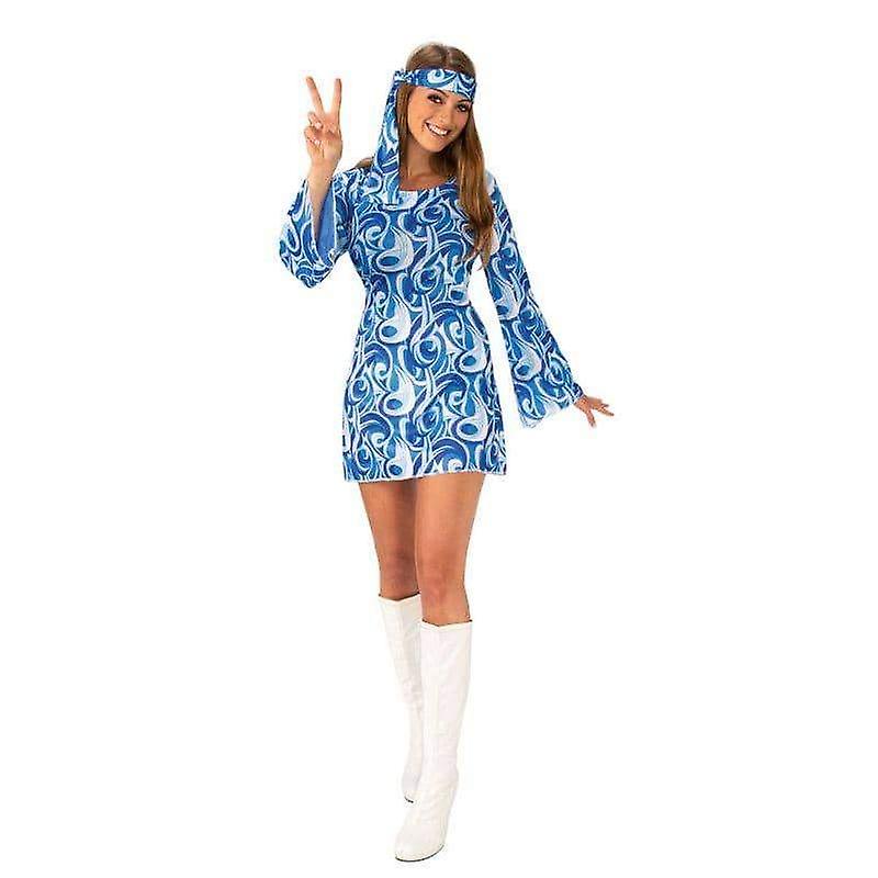 flower power hippy flicka damer kostym ac407l