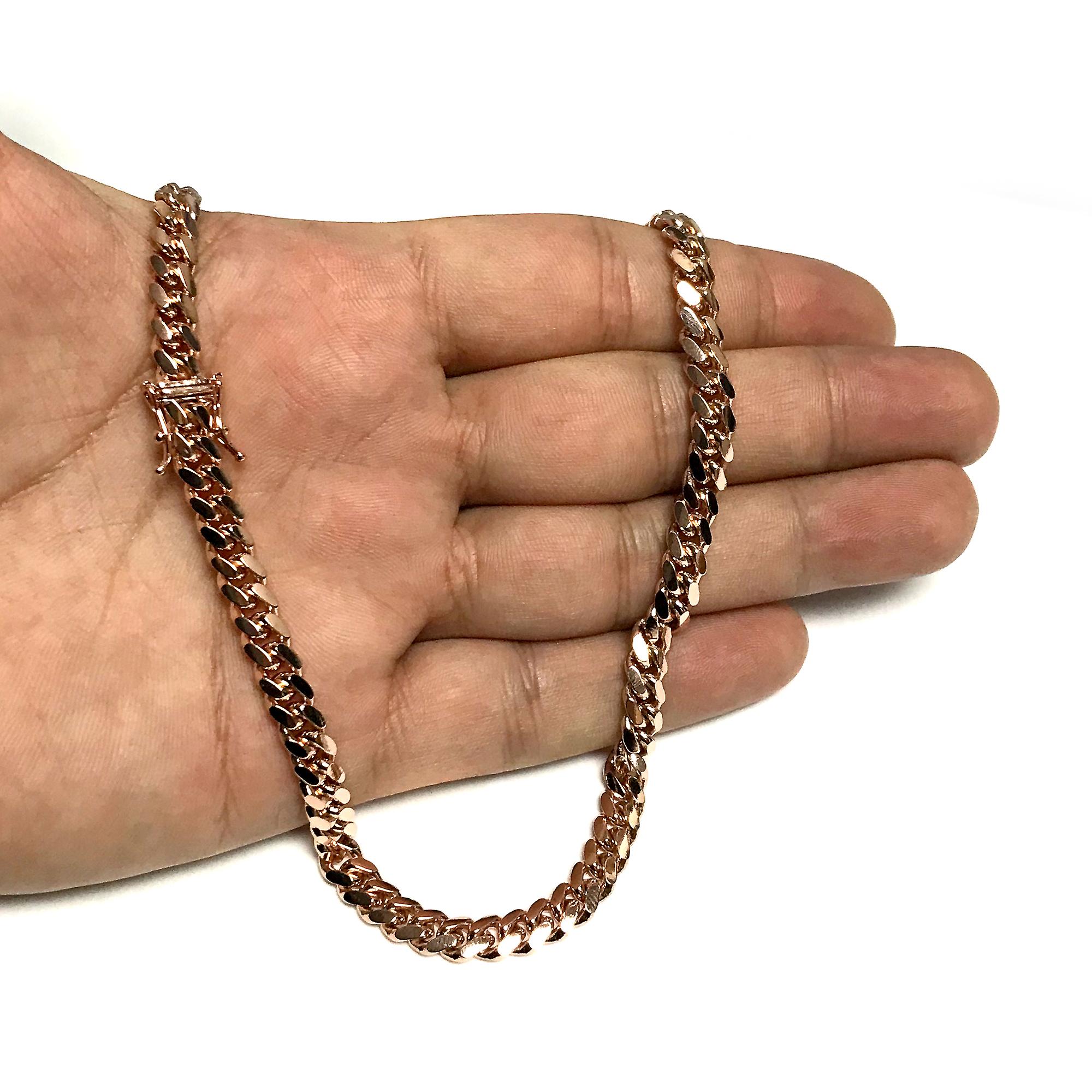 Catana Collana In Oro Rosa 14k – Specchio Box 0,8 Mm – Vero Oro 14 Carati – Cod. 24OJCNY164
