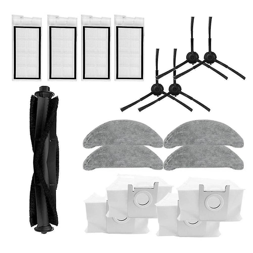 Main Brush Mop Cloths Dust Bags Side Brush Compatible With Roidmi Eve Plus Vacuum