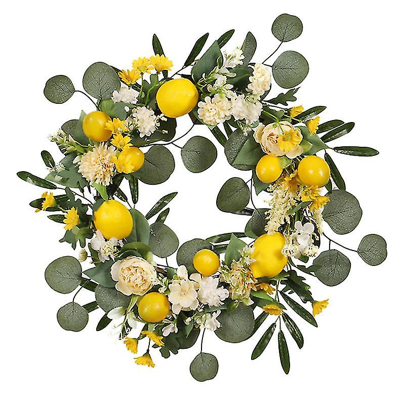 1pcs Artificial Lemon Wreath