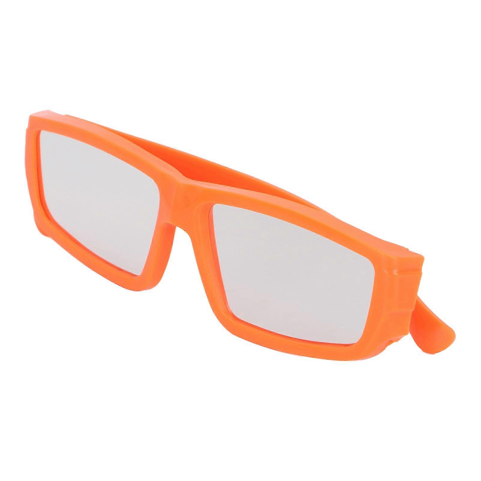 5pcs Orange Solar Eclipse Glasses Safe Plastic Lens for Adults