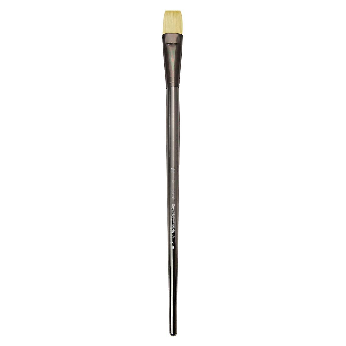 Royal & Langnickel Zen Series 33 Synthetic Hog Brush for Oil Paiting, Bright #12