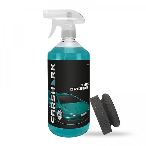 Tyre Dressing 1 Litre with 1 x Applicator Pad (Black), Deep Shine, CARSHARK