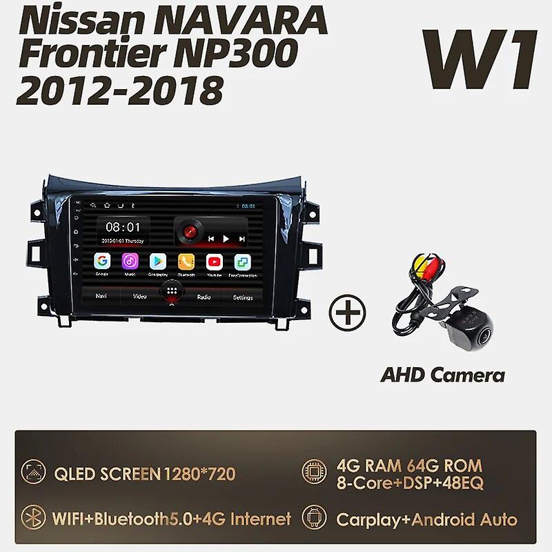 Ραδιόφωνο αυτοκινήτων για Nissan Navara σύνορα Np300 2012-2018 2 Din ανδροειδών αυτοκίνητο πολυμέσων Player Fm GPS Wi-Fi πλοήγησης ακουστικό στερεοφωνικό