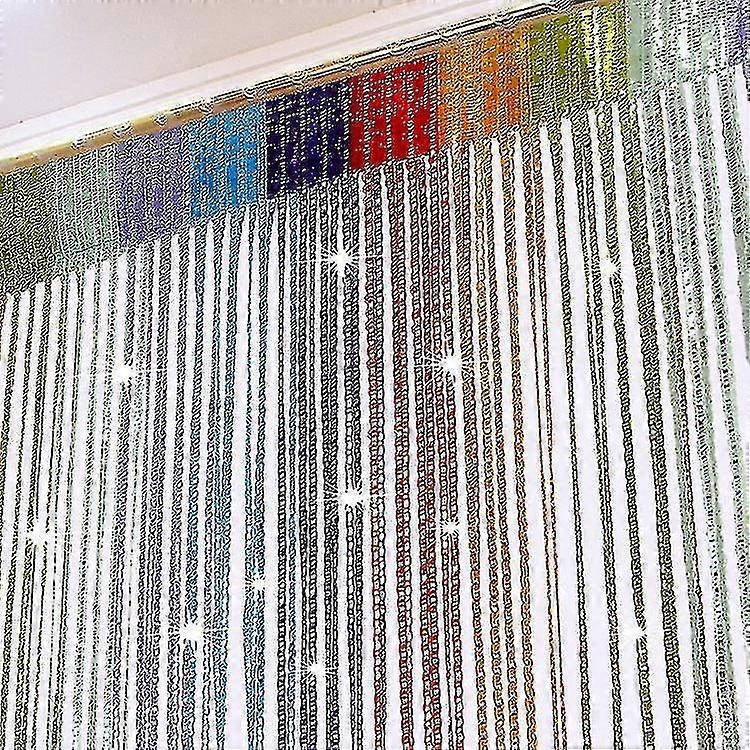 String Door Curtain Fly Insect Bug Screen String For Doorways Divider Or Window Curtain Panel (1pcs, Color)