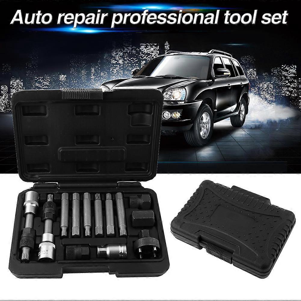 13 Pcs Alternator Freewheel Pulley Removal Socket Bit Set Garage Service Tool Kit 90952 No.90952 No.90952