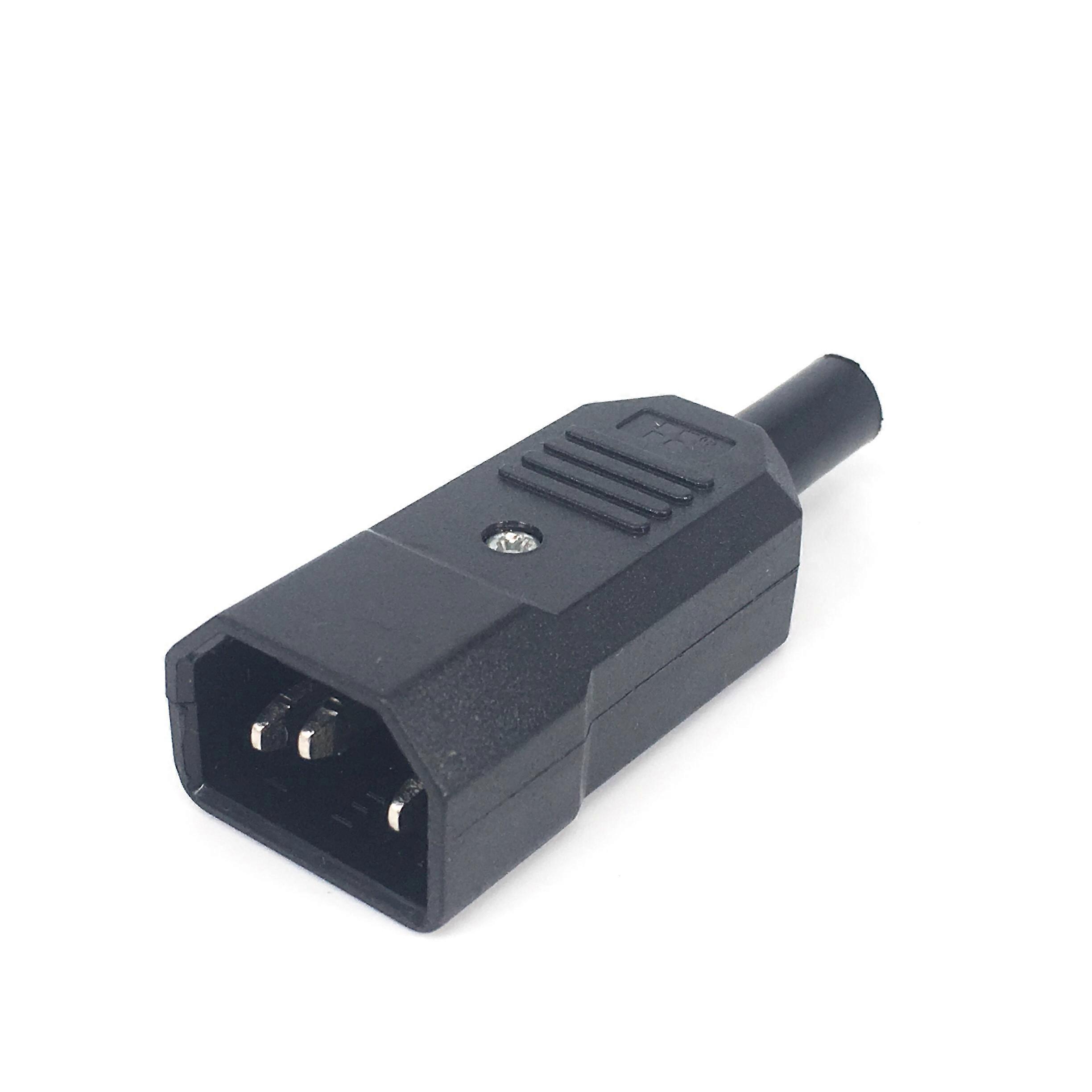 IEC320 C14 C13 Electrical AC Power Socket, 3 Female and Male Plug, Socket Connector, 3 Pin Socket Holder