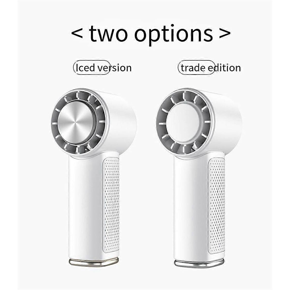 Portable Handheld Fan Mini Air Conditioner Fan,Ice Cooling Mode with Speed Wind,2000mAh USB Rechargeable Green,B