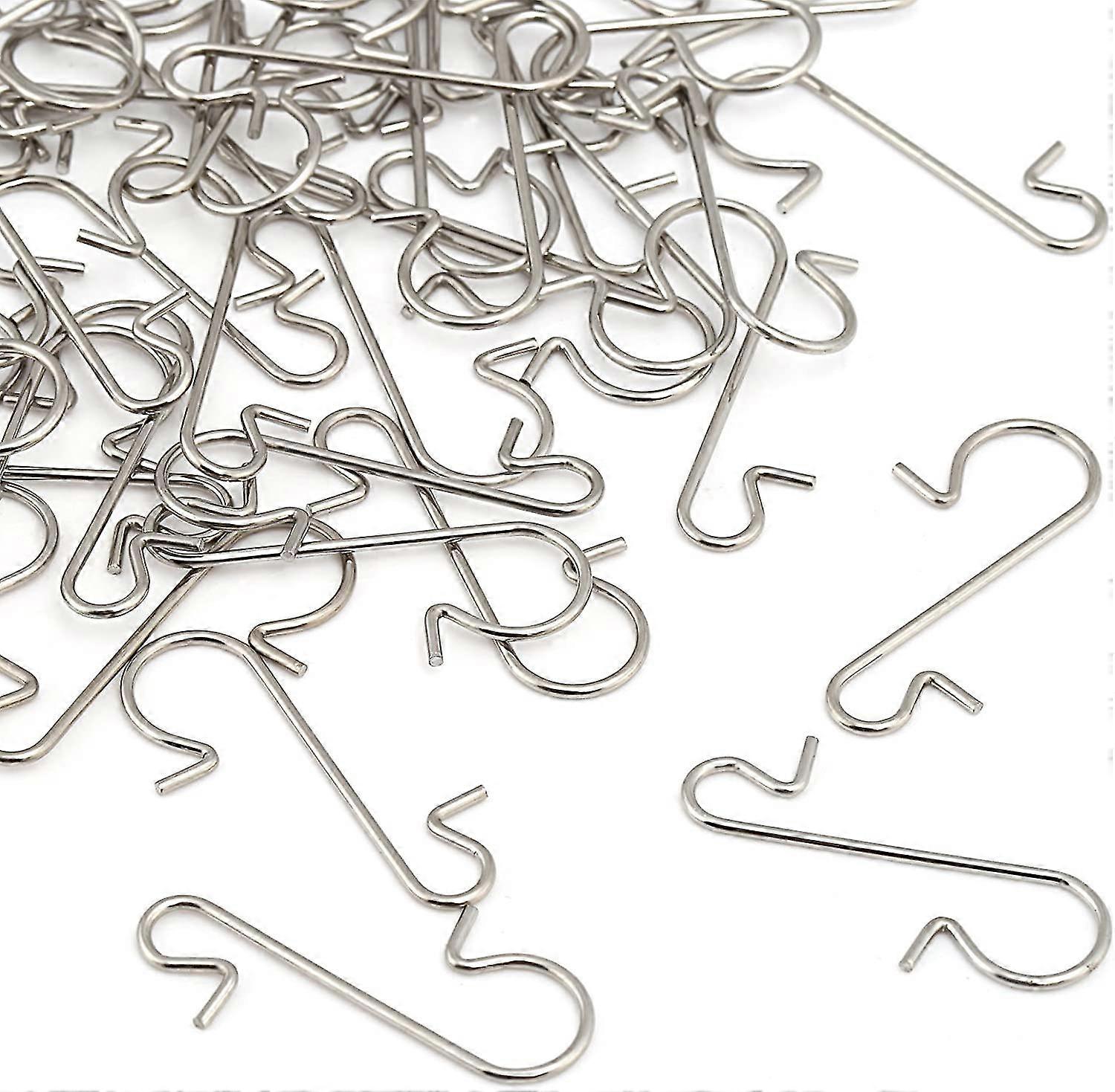 120pcs S Hook Small Quick Hangers for Decoration Silver