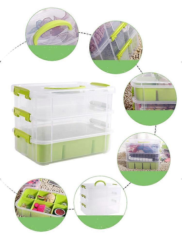 Multi-function Plastic Case Toy Organizing Box Kids Building Block Storage Box