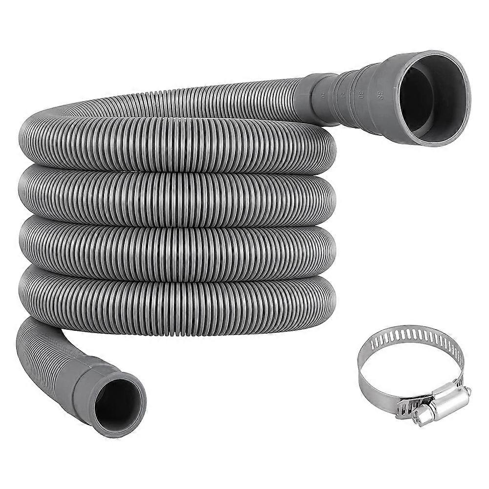 Drain Hose Extension Set Universal Washing Machine Hose 6.5Ft, Include Drain Hoses Hose Clamps