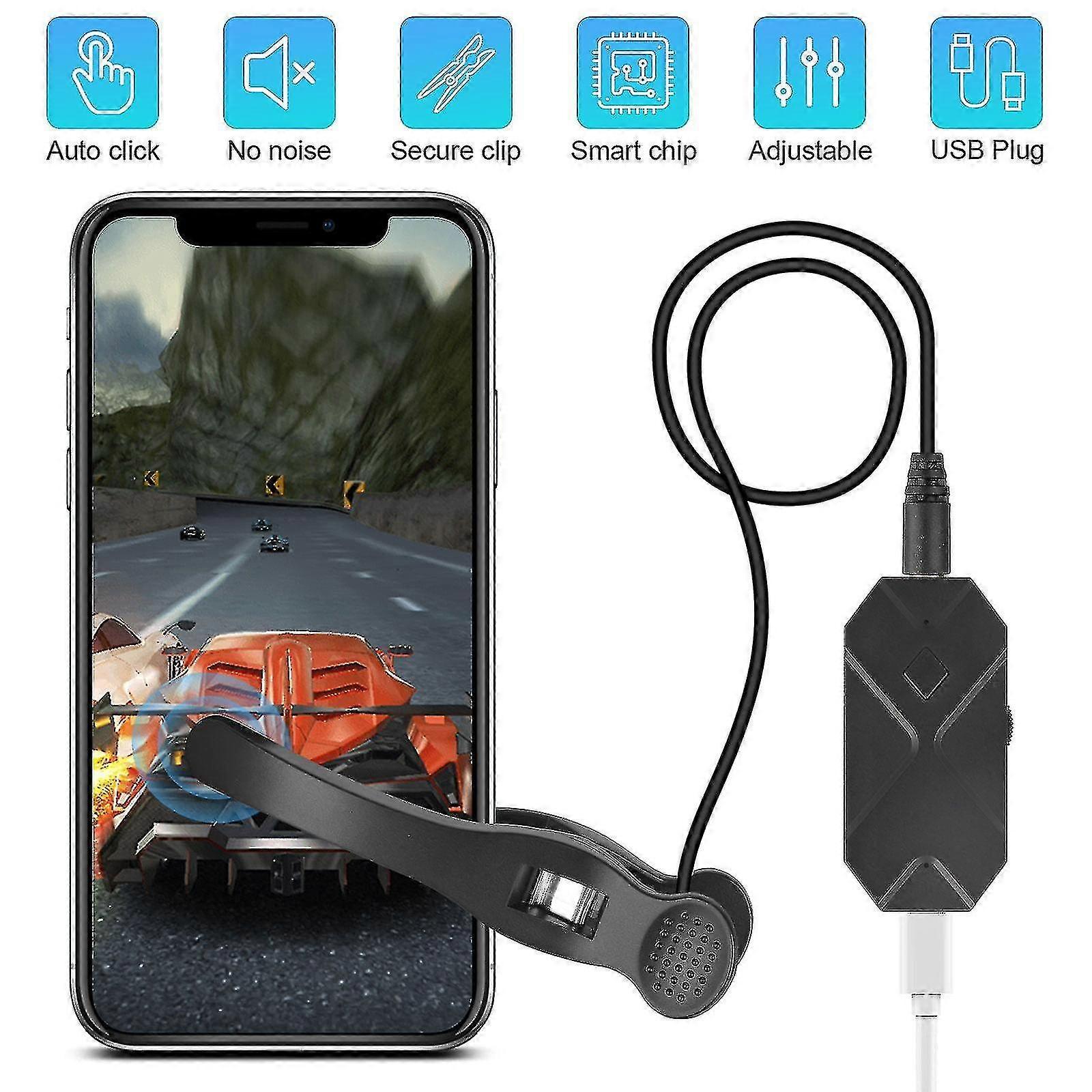 KINCJON Screen Clicker, Automatic Phone Screen Tapper Usb Device Screen Auto Clicker With Adjustable Speed compatible with Games, Live Broadcasts, Rew