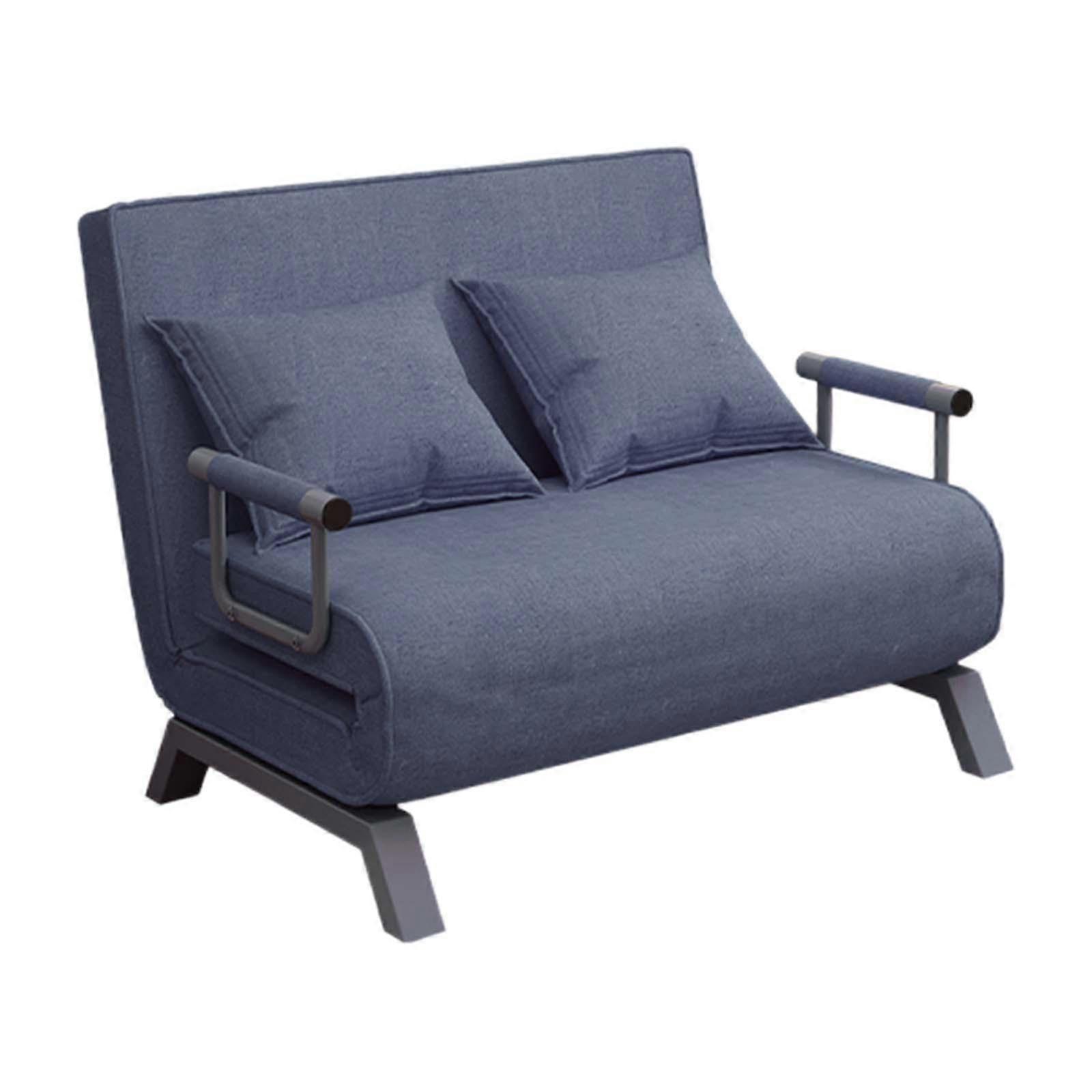 Loveseat Sofa Sleeper Club Comfortabele zitplaatsen Hotel Opvouwbare slaapbank Bank Linnen Grijs