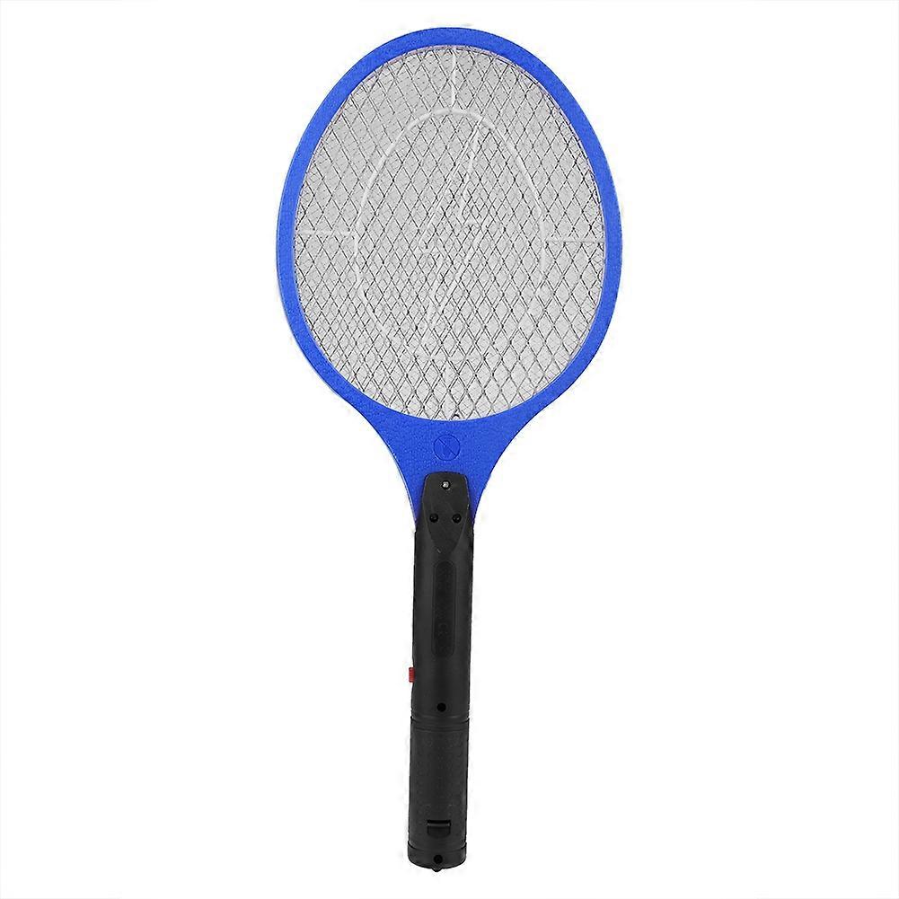 Cordless Battery Powered Electric Fly Mosquito Swatter Bug Zapper Racket Insects Killer Blue