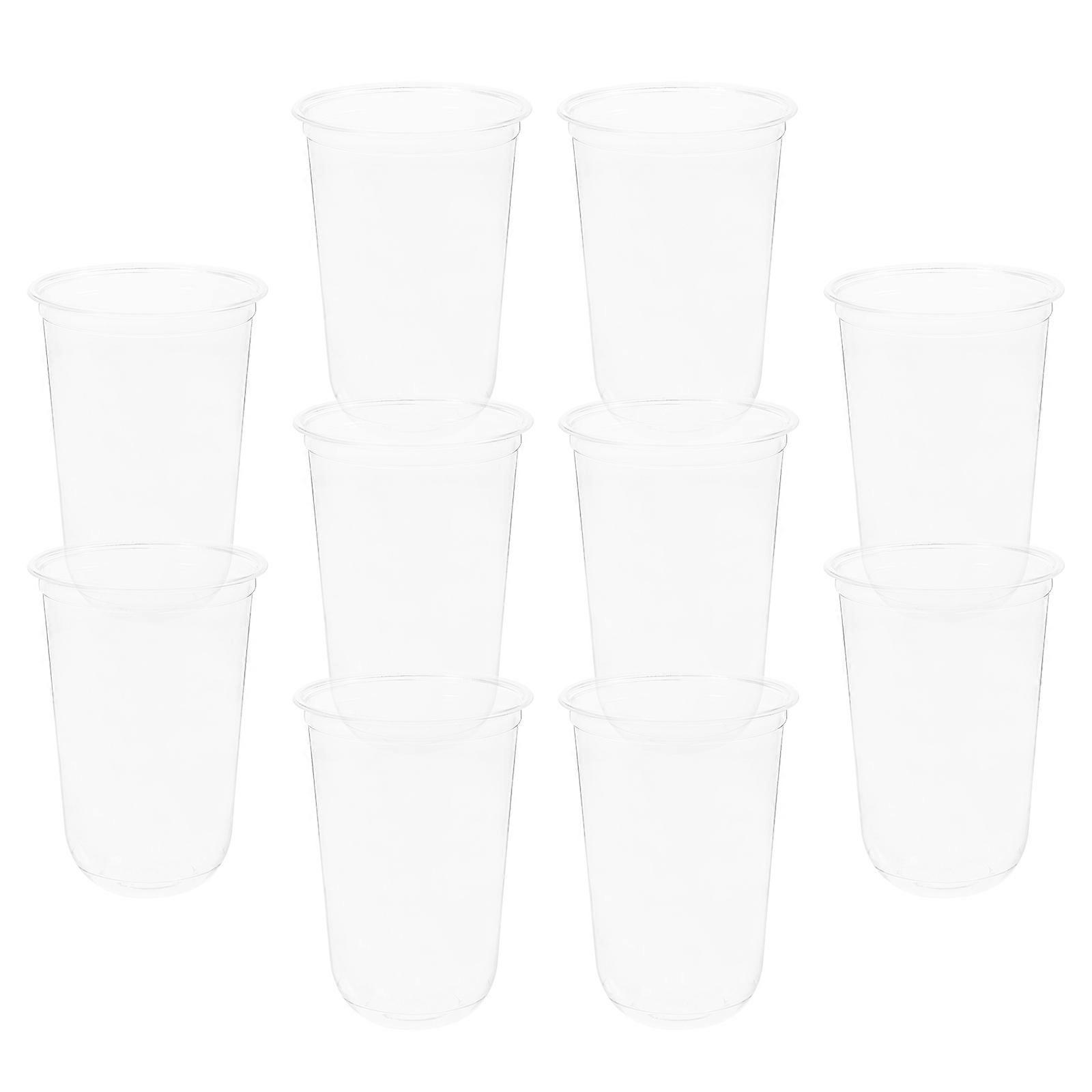 10pcs Plastic Cups Reusable Plastic Drinking Cups Party Use Beverage Cups