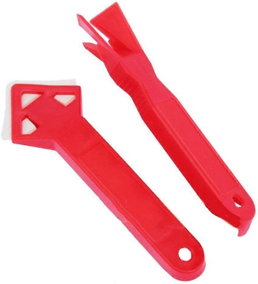 2PCS raclette colle enlevant grattoir pelle outil d’étanchéité en caoutchouc pour enlever la couture en caoutchouc