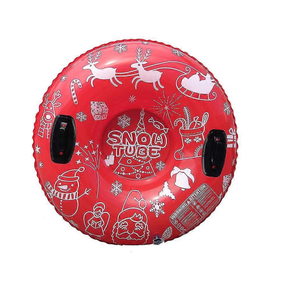 Homemiyn Floated Sled Board With Handle, Winter Skiing Snowboarding Circle Tubes Ring
