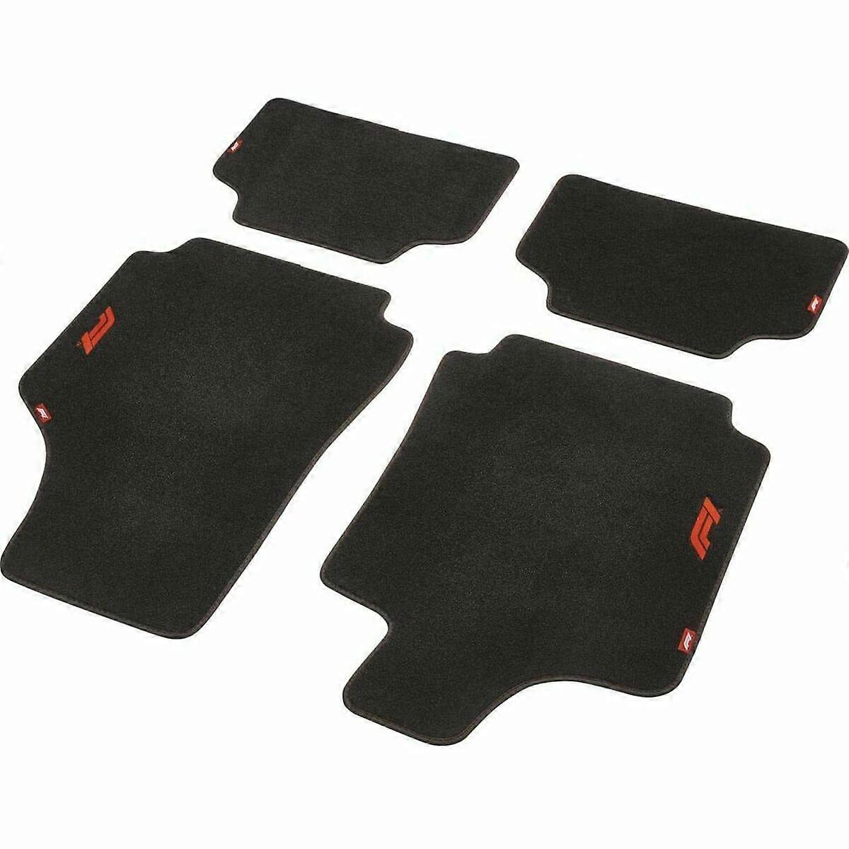 Car Floor Mat Set FORMULA 1 CM470 Black/Red 4 uds