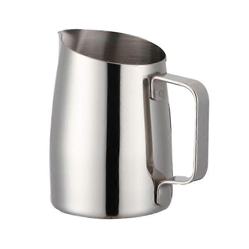 400ml en acier inoxydable mousse pichet tirer fleur tasse barista latte art cappuccino machine à café lait tasse (argent)
