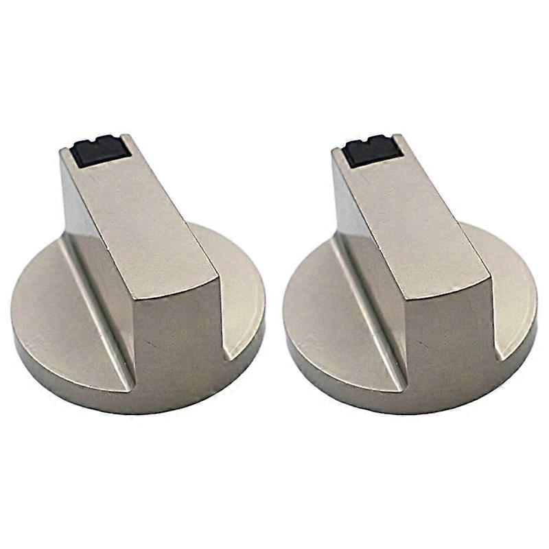 2Pcs Universal Metal Rotary Switch Control Knobs Replacement for Kitchen Gas Stove, Shaft Diameter: 