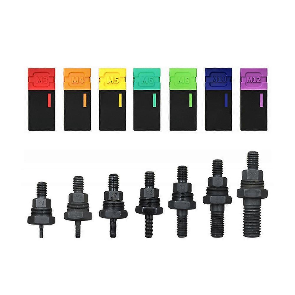 Rivet Nut Tool Manual Mandrels M3-M12 Rivet Nuts Rivetnut Flat Head Insert Nut Metric Threaded Nutsert Bolt Kit