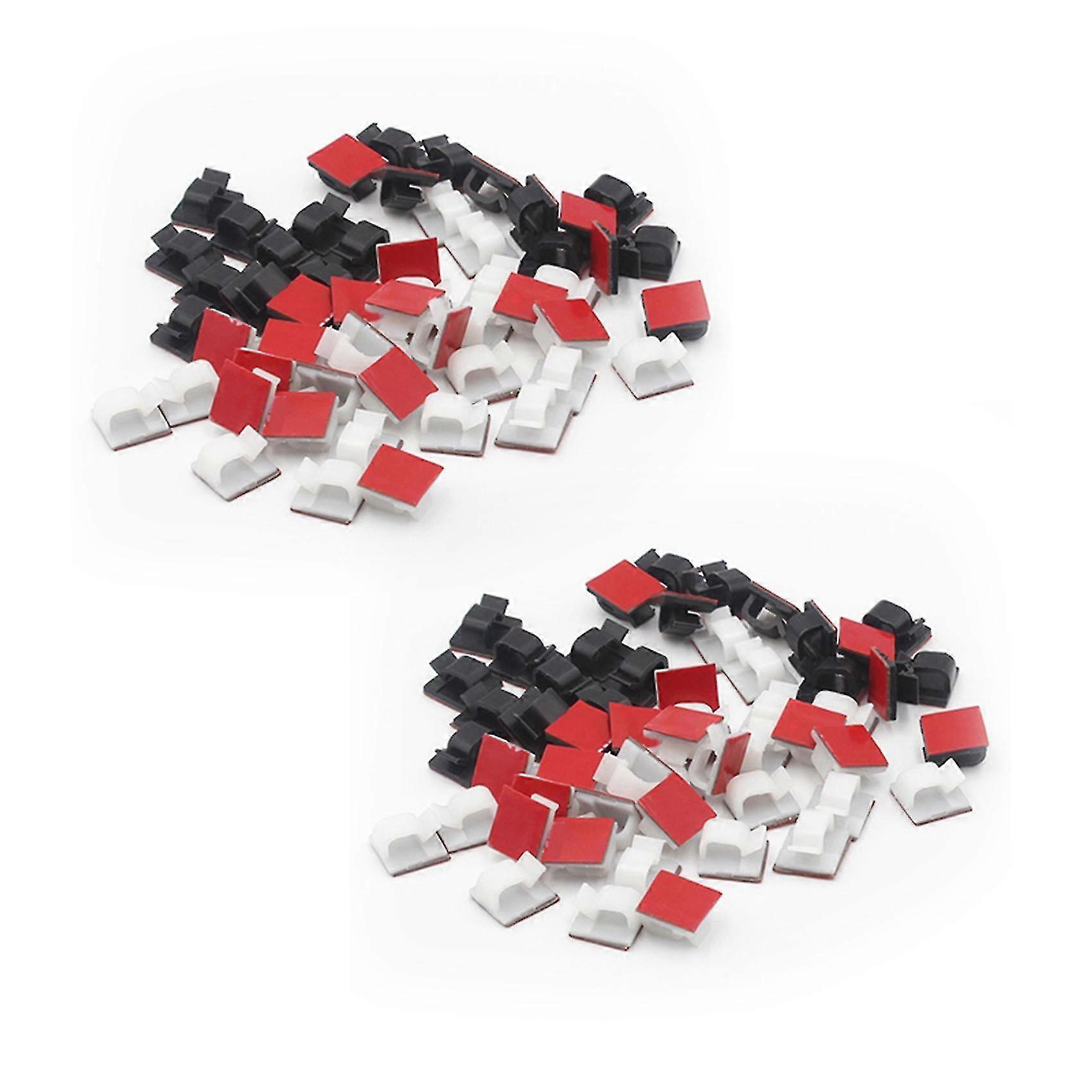 200pcs Adhesive Cable Permanent Wire Clips Cable Organizer Holder Permanent Anchor For Wall Table 1