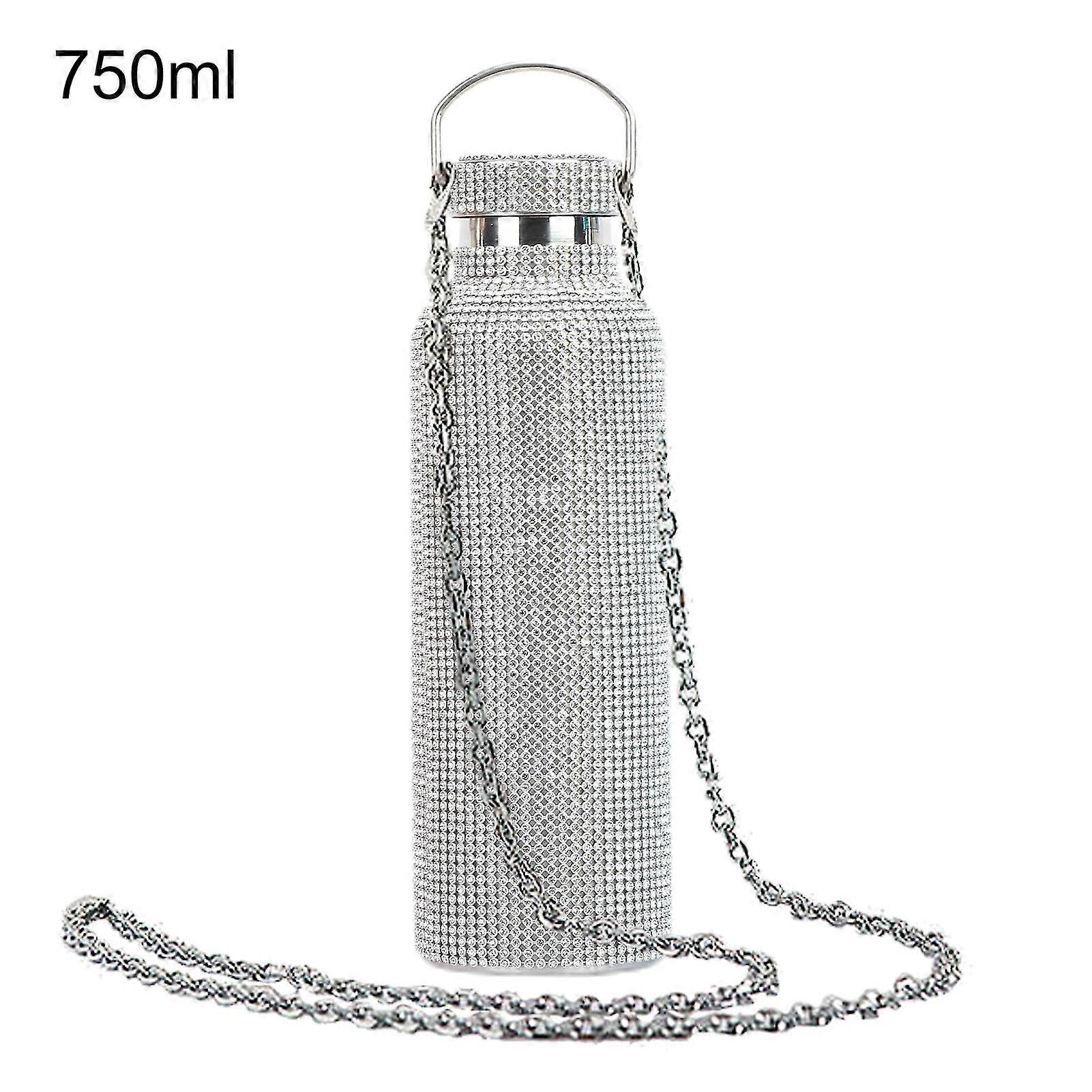 350ml/500ml/750ml μονωμένο μπουκάλι στρας ενσώτισε τη θερμομόνωση ανοξείδωτου ανοξείδωτου παιδιών μονωμένο φλυτζάνι νερού για το ταξίδι