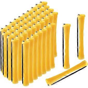Perm Rods ing Hair No Heat Non-Slip Elastic Perming ers Girls Set, 50Pcs 0.7cm