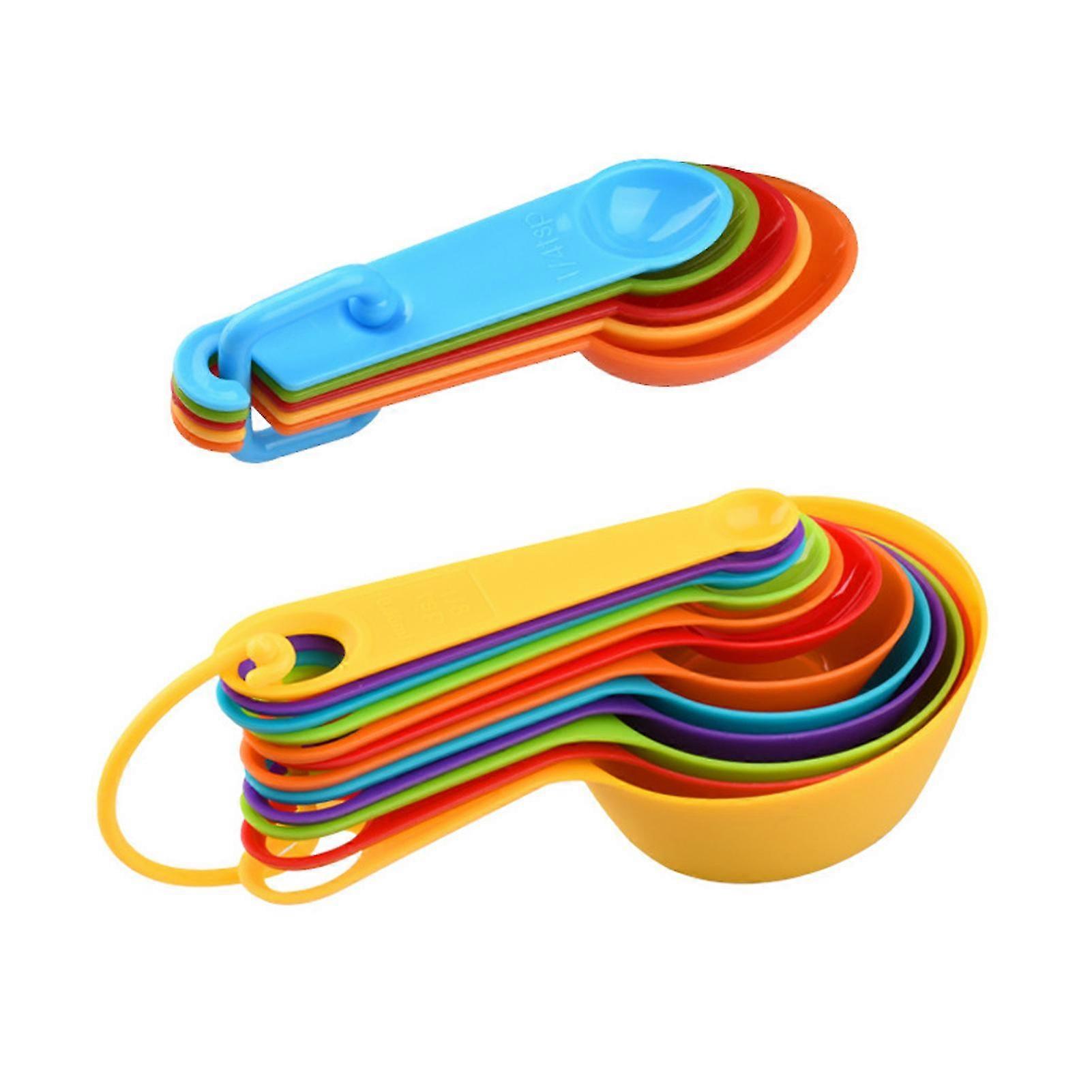 !17pcs Cooking Durable Plastic Accurate Spices Kitchen Tool Measuring Spoon Set