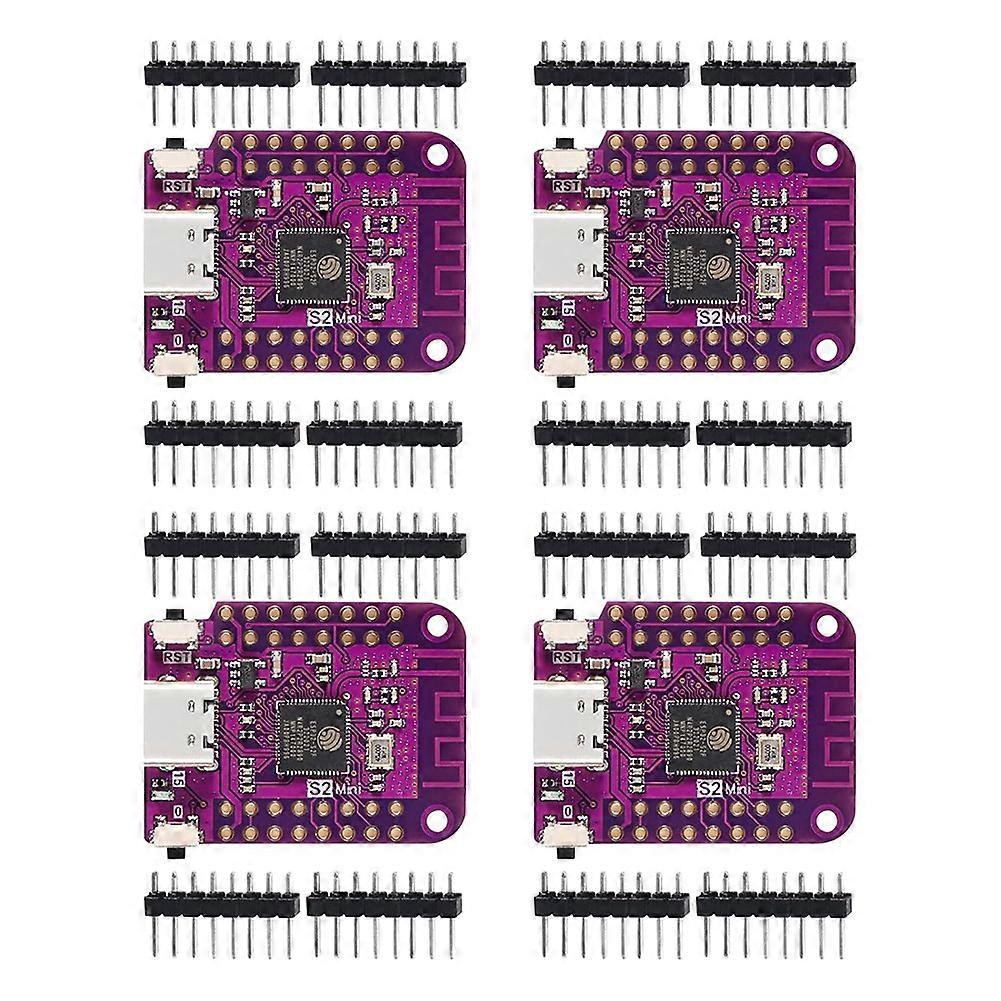 4Pcs ESP32 S2 Mini V1.0.0 WiFi IOT Board Based ESP32-S2FN4R2 ESP32-S2 4MB Flash 2MB PSRAM MicroPyth