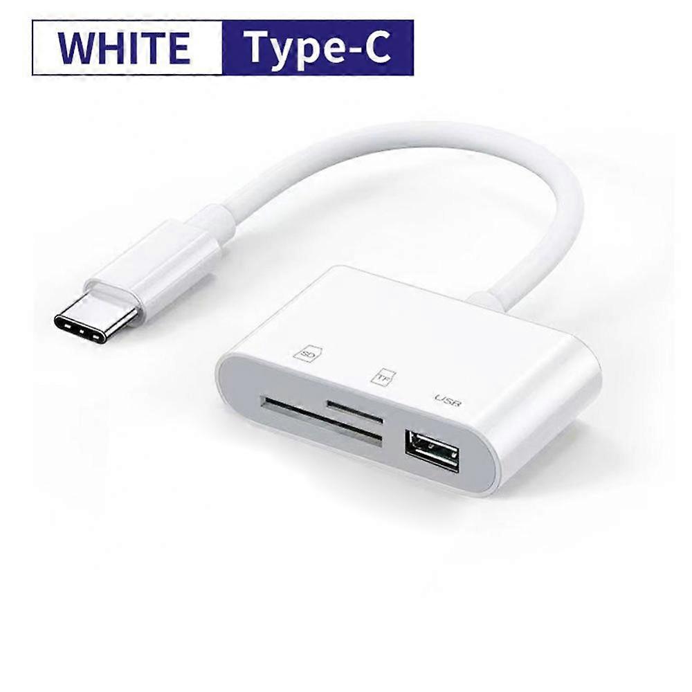 Multi -port Adapter USB Type-C To TF CF SD Memory Card Reader OTG Flash