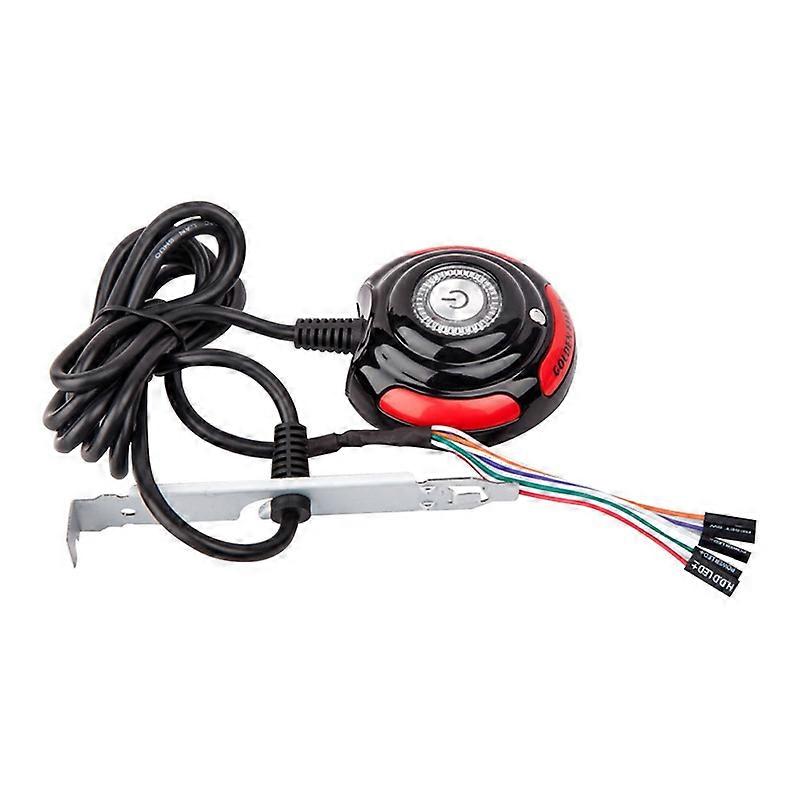 1.6m Desktop Computer PC Case Power Supply On/Off Reset HDD Push Button Switch