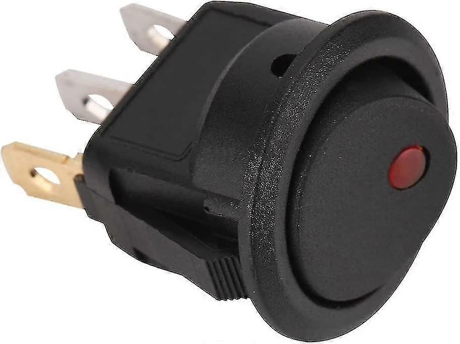 Round Rocker Toggle Switch Led On/off Toggle Switch (black) (1pcs)