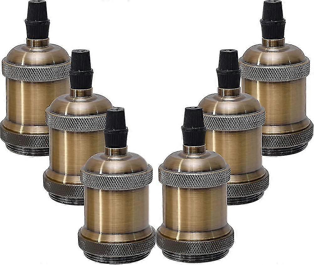 E27 Vintage Lamp Holder Socket. 6 Ceiling Socket Lamp Base Retro Lamp Base