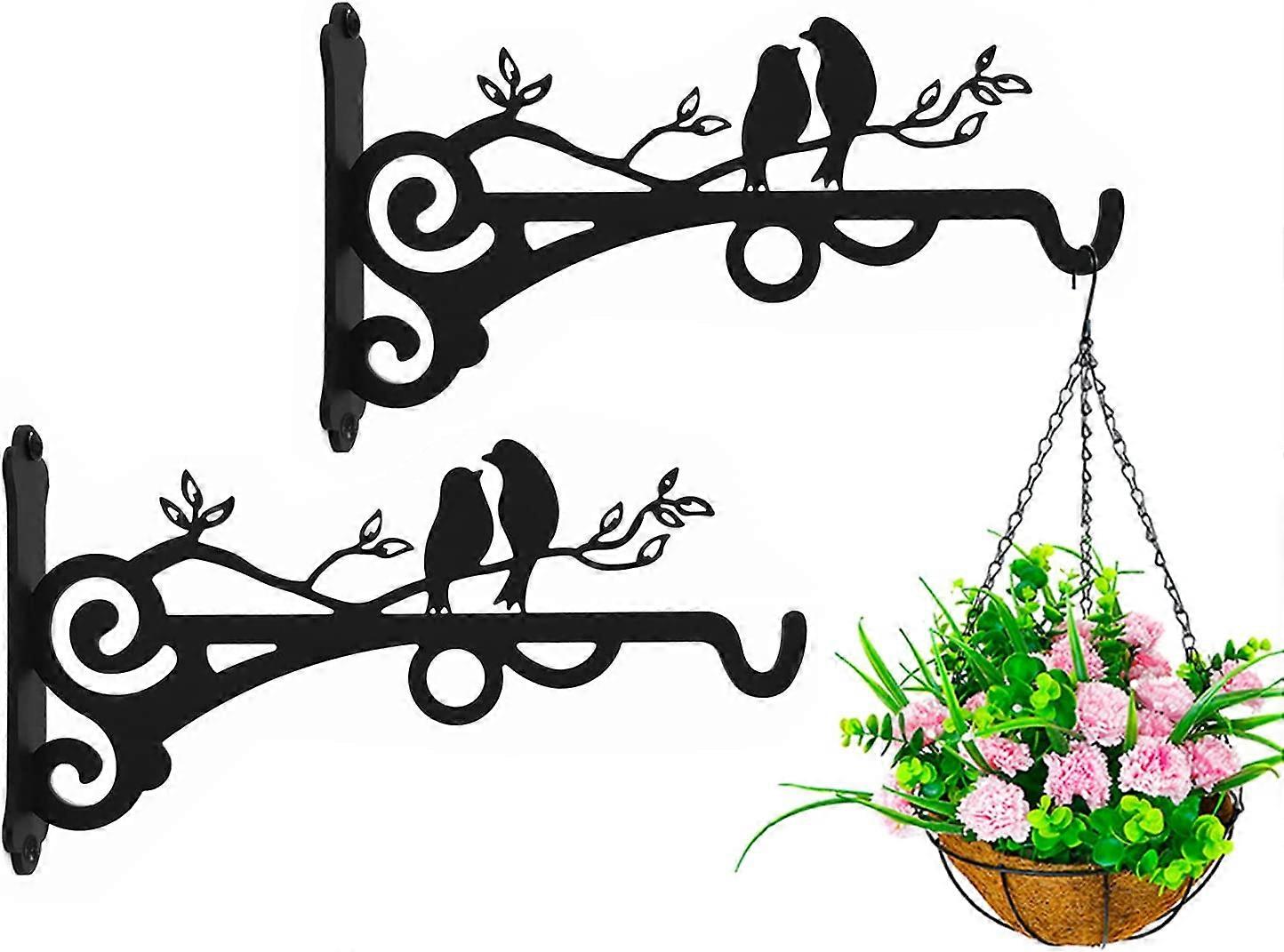2 Pack Hanging Basket Holders for Concrete Posts