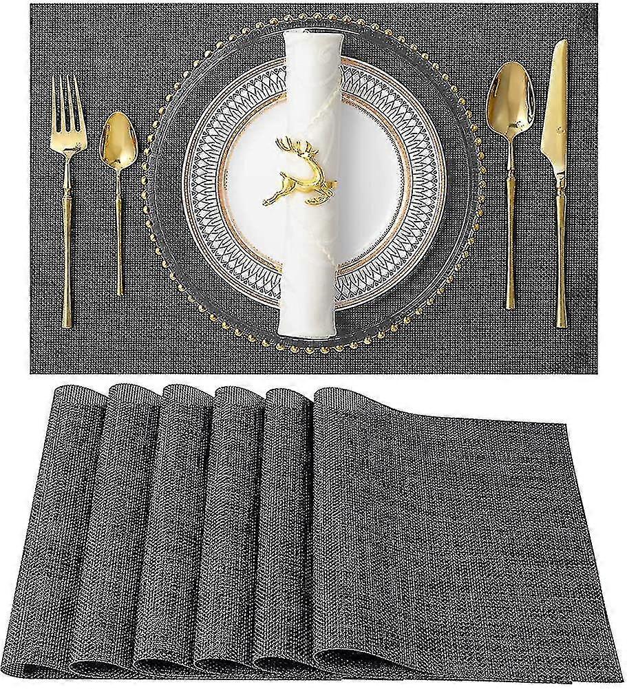 Tischsets, 8er-Set, hitzebeständig, schmutzabweisend, rutschfest