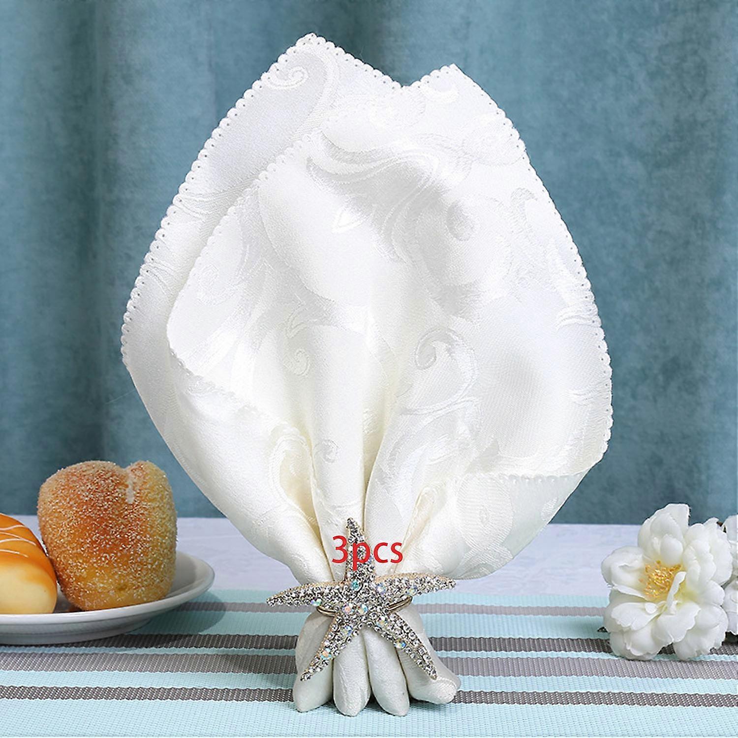 3 starfish napkin rings