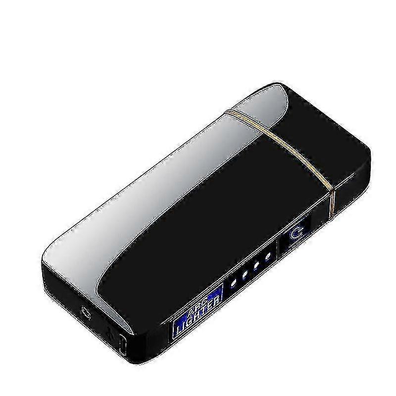 2024 Latest Metallic USB Windproof Lighter, Jet Torch Twin Plasma Arc Lighter, Gas Electric Butane Rechargeable Cigar & Pipe Lighter