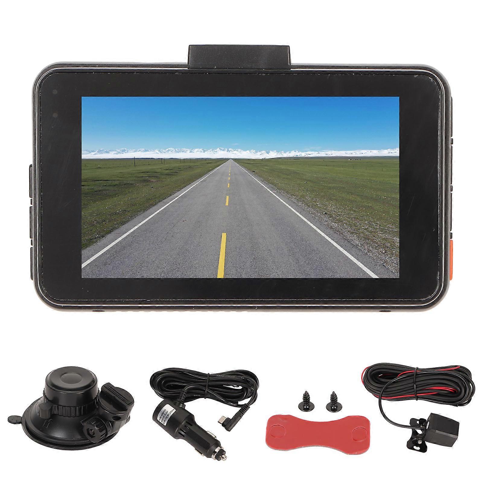 Double Dash Cam 4K 1080P 3in Écran Wifi 170 degrés Grand Angle Auto ON OFF Détection de mouvement Voiture Tableau de bord Caméra YEMMA