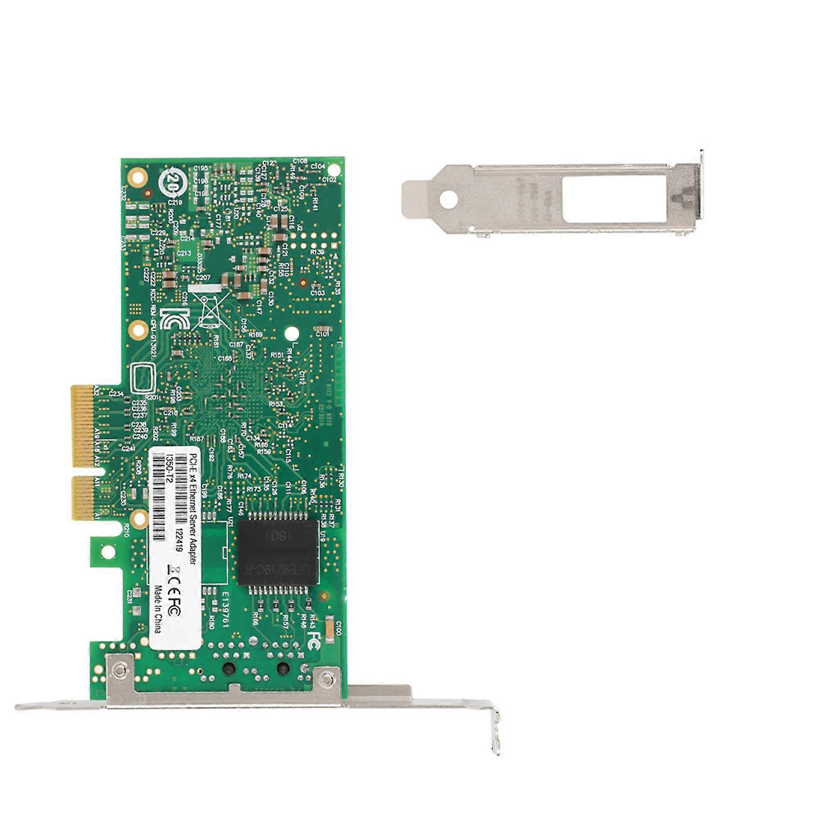 Intel I350-t2デュアルポートPCIEギガビットネットワークカード10/100 / 1000Mbpsコンピュータ用