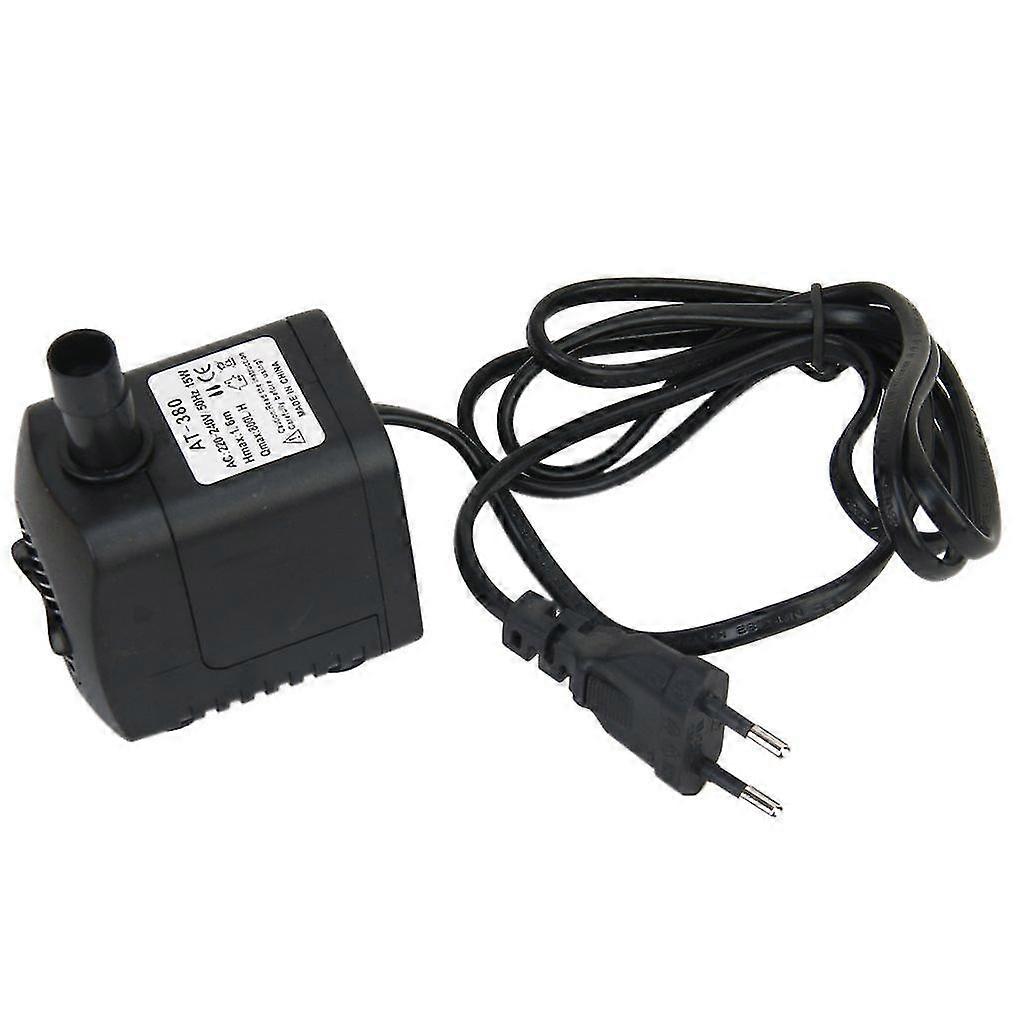 AC 220-240V 15W Tauchpumpe Wasserpumpe Springbrunnen Teich Pumpe Aquarium Eu Stecker Schwarz