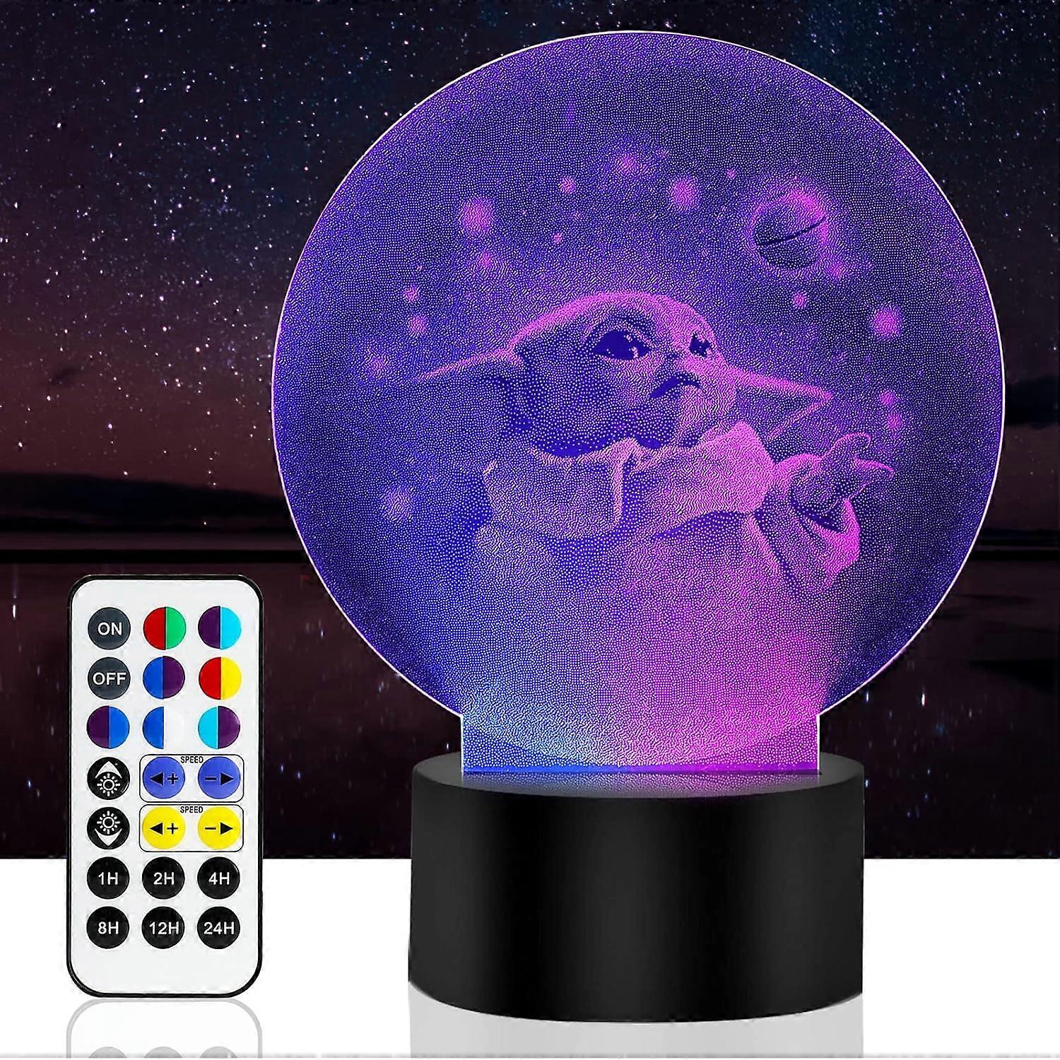 Illusion Night Light Christmas & Birthday Valentine's Day Gifts  2 Pattern and 14 Color Change Decor Lamp