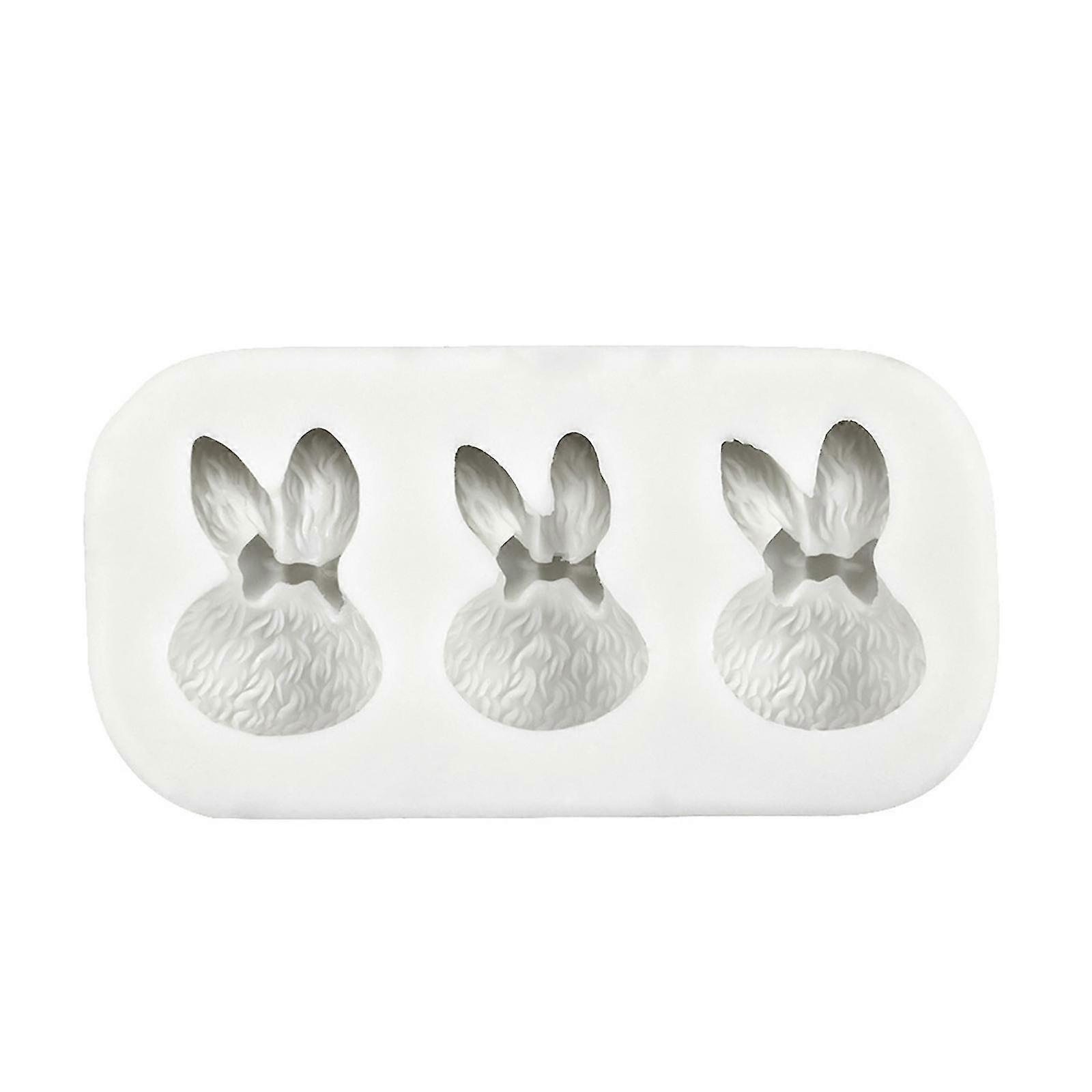 Diy Silicone Candle Moulds Rabbit For Head Shaped Silicone Material For Easter PK
