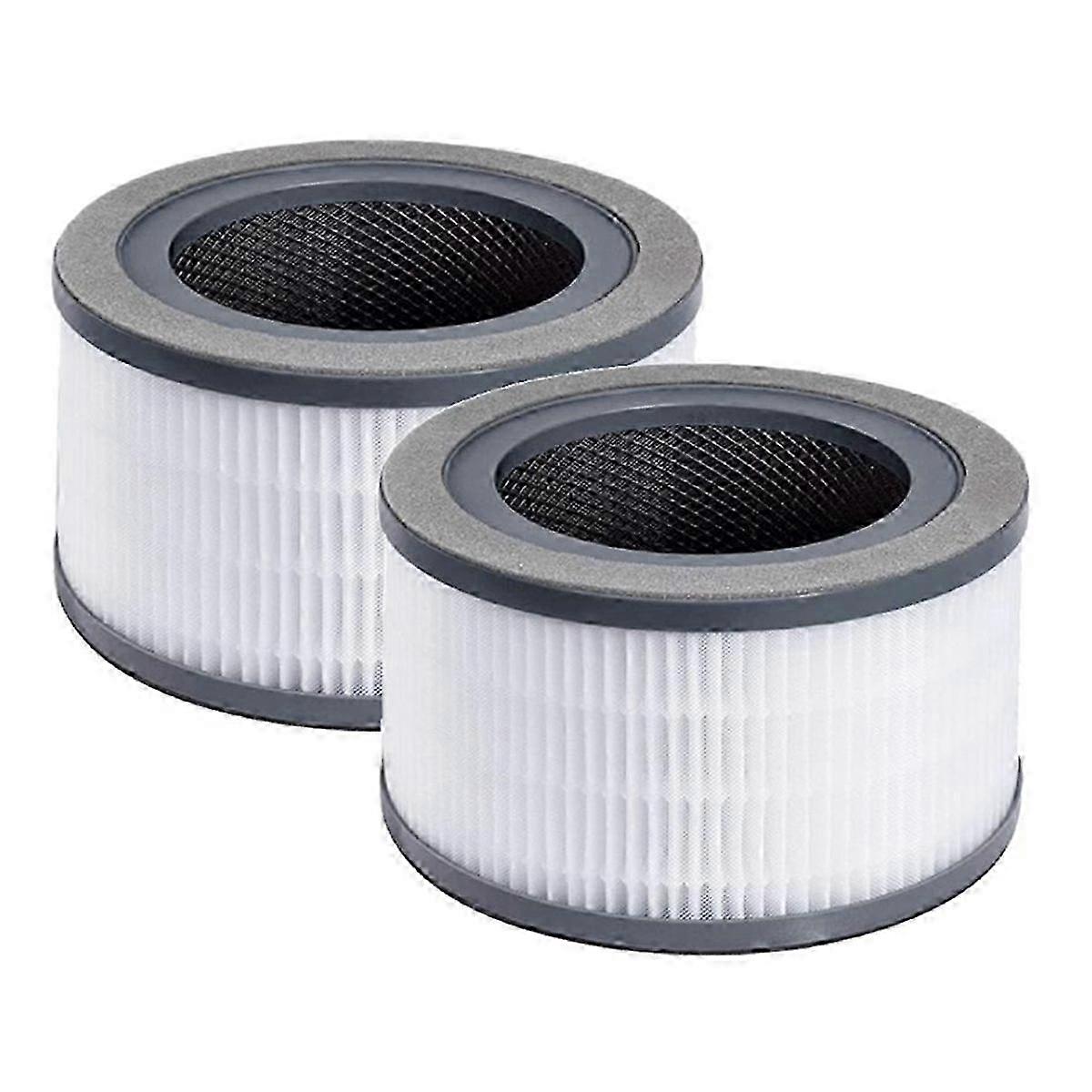 2 Pcs Air Purifier Replacement Filter compatible with Vista 200 Air Purifier,3 in 1 Efficiency Activated Carbon