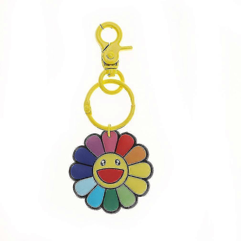 Hmwy-cat Smiling Face Keychain Key Ring Women's Bag Key Pendant Ornts Key Chain