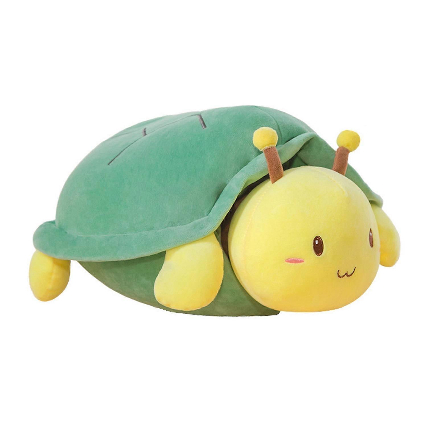 Turtle Bee Doll 2-in-1 Plush Toy Detachable Cartoon Turtle Shell Plushie Soft Stuffed Animal Pillow