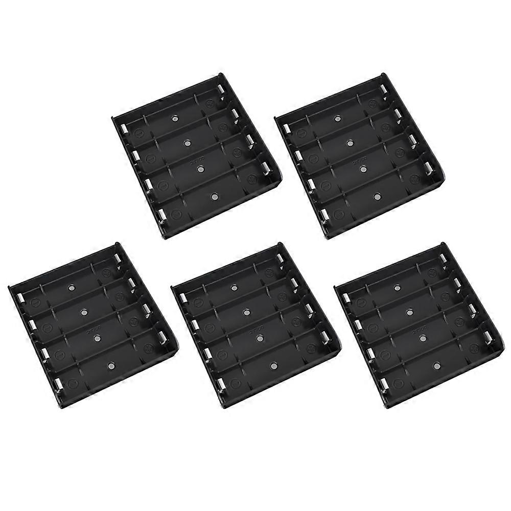 5PCS 4X 21700 Battery Holder Storage Box Case ABS Fireproof Power Bank Cases Slot Batteries Container with