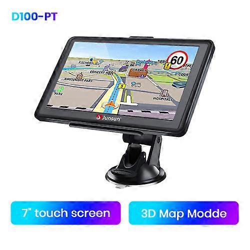 Junsun D100 Car GPS Navigation 7 Inch Touch Screen 256M+8G FM Voice Prompts Europe New Map Free Update Truck GPS Navigators