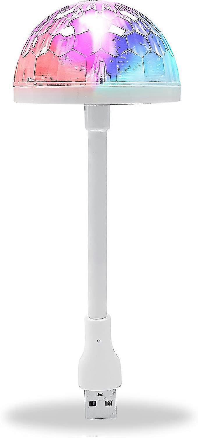 Usb Mini Disco Ball Light, Adjustable Atmosphere Party Led Lamp Sound Activated